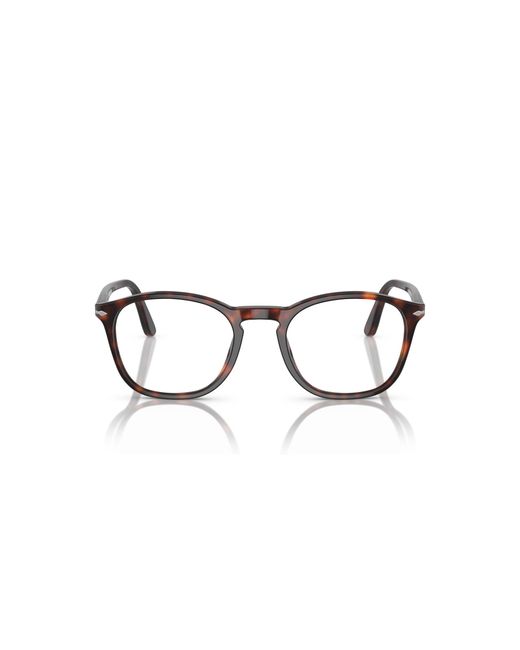 Persol Black Po3007V 24 Optical Frames Acetate Transparent Squared Normal for men