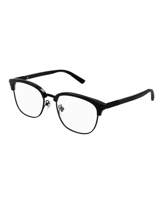 Gucci Black Gg1901Oa 003 Optical Frames Acetate Transparent Round for men