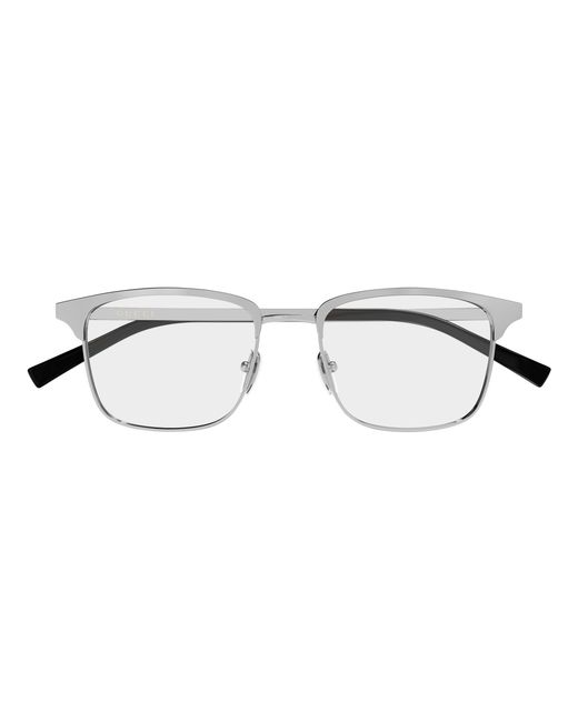 Gucci Black Gg2135O 002 Optical Frames Metal Transparent Squared for men