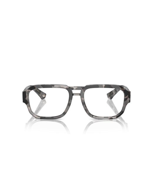 Dolce & Gabbana Black Dg3389 3435 Optical Frames Acetate Transparent Pilot Normal for men