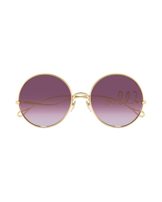 Chloé Black Ch0372S 002 Sunglasses Metal Round