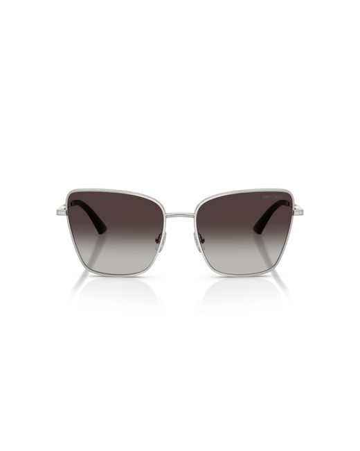 Jimmy Choo Black Jc4023J 30028G Sunglasses Metal Squared Normal Shaded