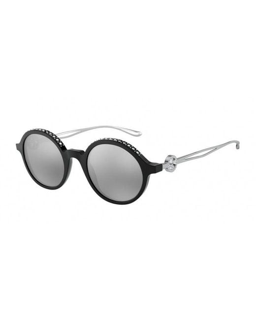 Giorgio Armani Black Ar8127B 50016G Sunglasses Acetate Round Mirror