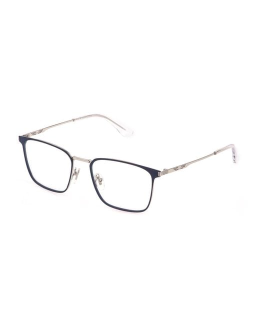 Police Black Vplq70 Code 7 0 Optical Frames Metal Squared for men