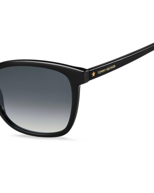 Tommy Hilfiger Black Th 1723/S 807/9O Sunglasses Acetate Squared Shaded