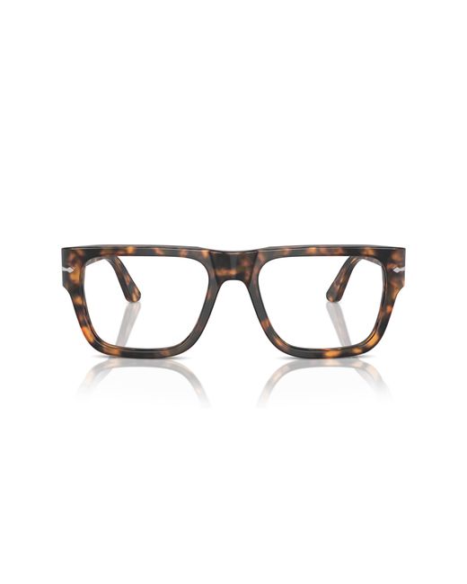 Persol Black Po3348V 1210 Optical Frames Acetate Transparent Squared Normal