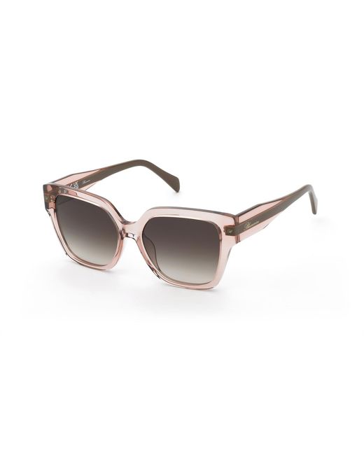 Blumarine Black Sbm905 776 Sunglasses Acetate Squared Normal Nuanced