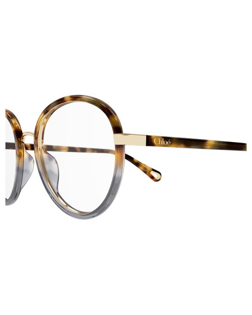 Chloé Black Ch0308O 003 Optical Frames Bio-Injected Transparent Round