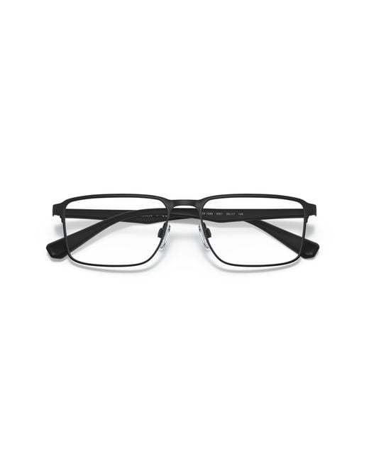 Emporio Armani Black Ea1046 3051 Optical Frames Metal Squared for men