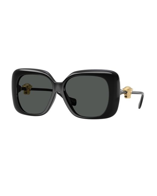 Versace Black Ve4499U Gb1/87 Sunglasses Injected Squared Normal