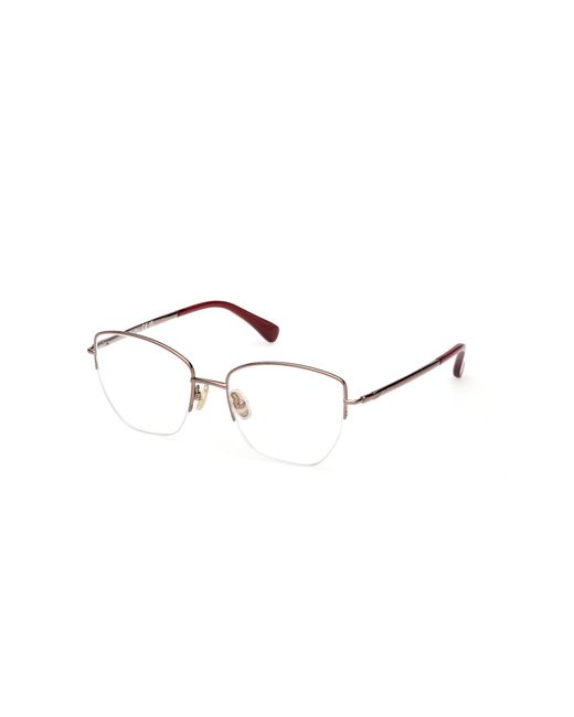 Max Mara Black Mm5234 036 Optical Frames Metal Geometric Normal