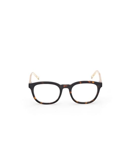 Timberland Black Tb50084 052 Optical Frames Acetate Round Normal for men