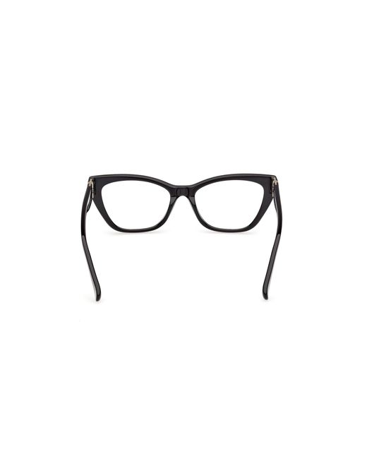 Max Mara Black Mm5228 001 Optical Frames Acetate Cat Eye Normal
