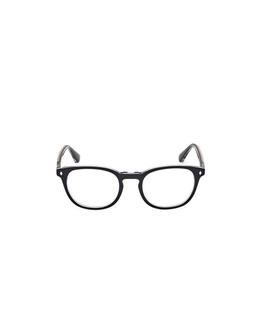 Web Black We5441 001 Optical Frames Acetate Round Normal for men