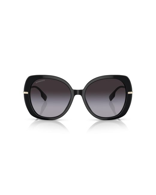 Burberry Black Be4374 30018G Sunglasses Plastic Squared Shaded