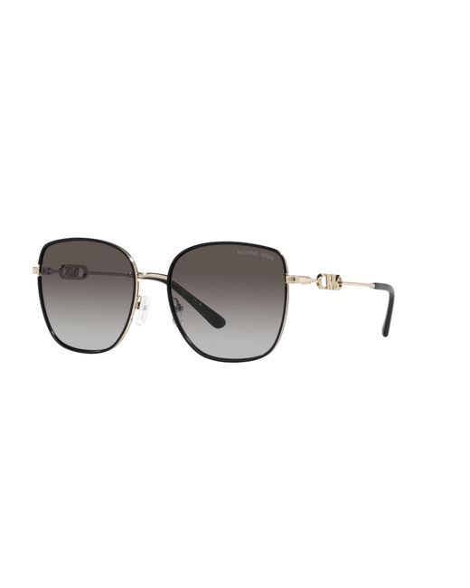 Michael Kors Black Mk1129J Empire Square 2 10148G Sunglasses Metal Squared Normal Shaded