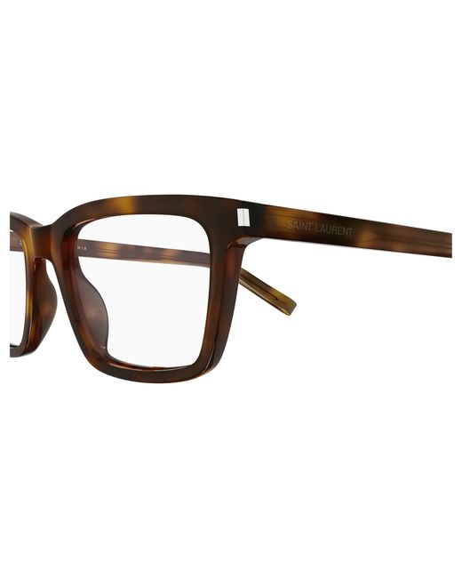 Saint Laurent Black Sl 842 003 Optical Frames Acetate Transparent Squared