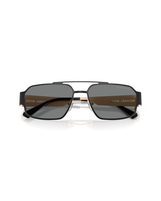 Michael Kors Black Mk1182 Cape Town 100587 Sunglasses Metal Squared Normal for men