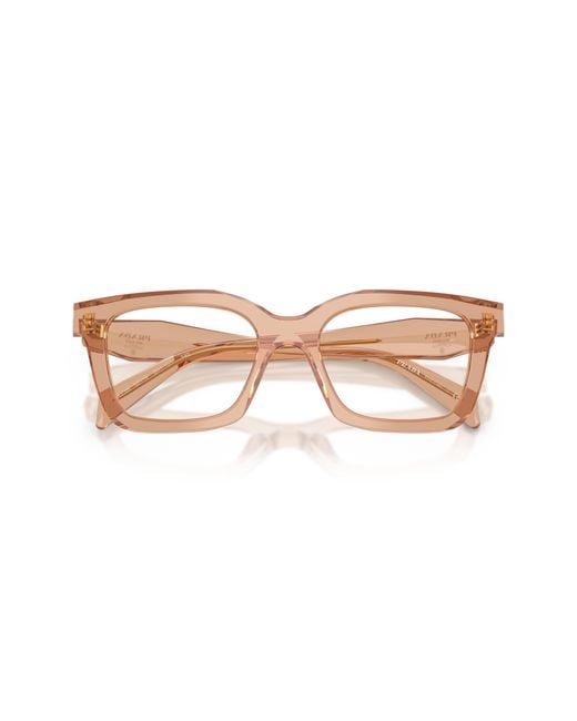 Prada Black Pr C08V 20H1O1 Optical Frames Acetate Geometric Normal