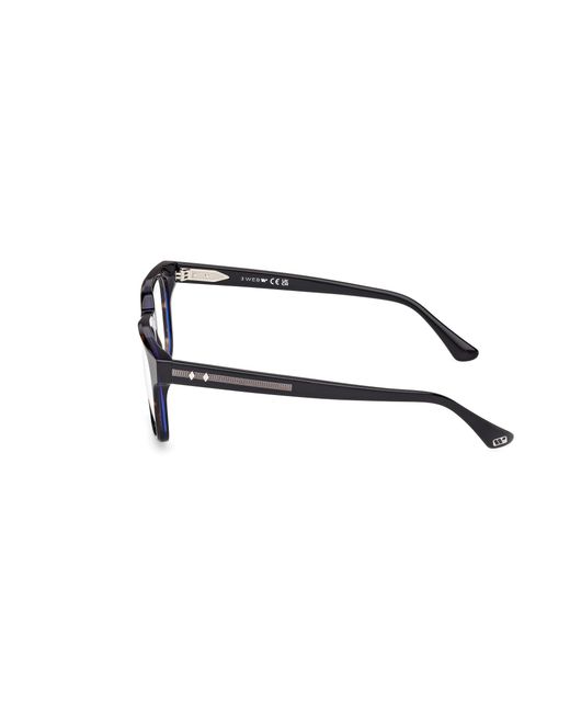 Web Black We5412 056 Optical Frames Acetate Squared Normal for men