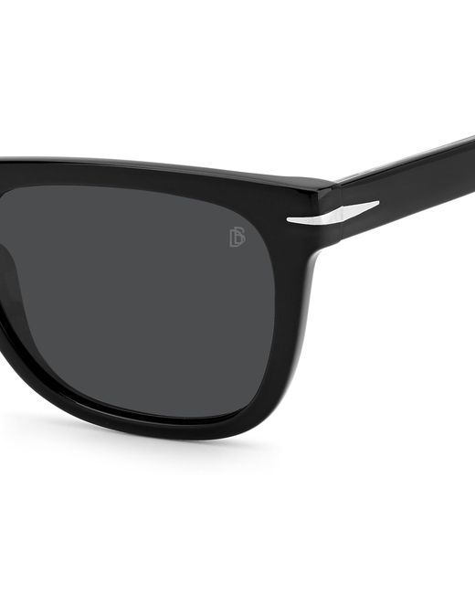 David Beckham Black Db 7077/S Bsc/Ir Sunglasses Acetate Squared for men