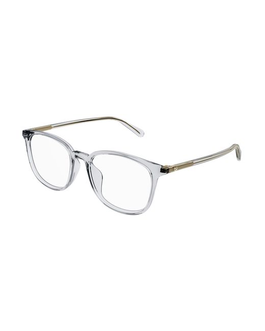 Gucci Black Gg1230Oa 003 Optical Frames Plastic Squared for men
