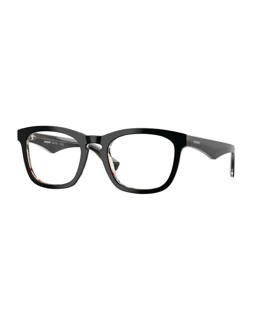 Burberry Black Be2417 4121 Optical Frames Acetate Squared Normal for men