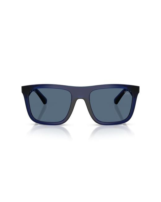 Burberry Black Be4458U 411080 Sunglasses Injected Squared Normal for men
