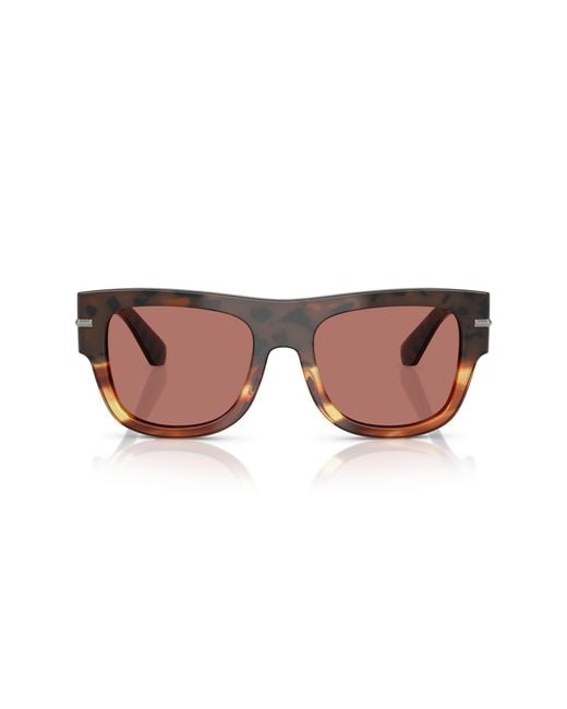 Dolce & Gabbana Black Dg4484 3438M6 Sunglasses Acetate Bordeaux Squared Normal for men
