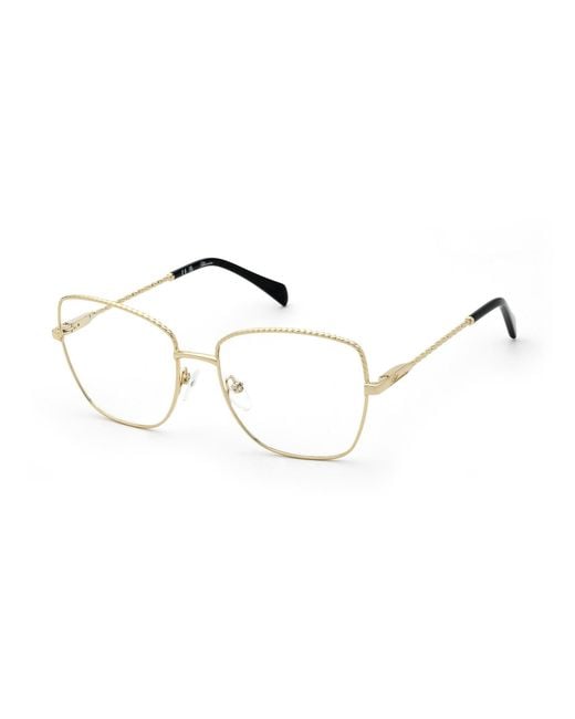 Blumarine Black Vbm258 300 Optical Frames Metal Butterfly