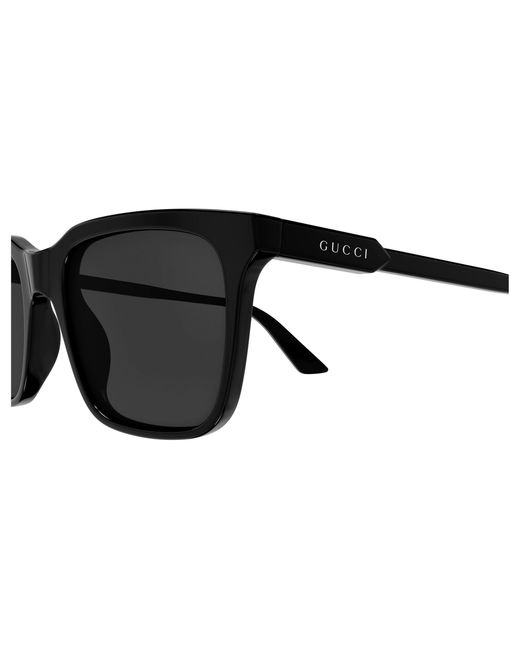 Gucci Black Gg2114S 001 Sunglasses Acetate Squared for men