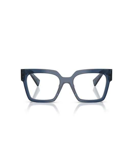 Miu Miu Black Mu 04Uv 08Q1O1 Optical Frames Acetate Squared Normal