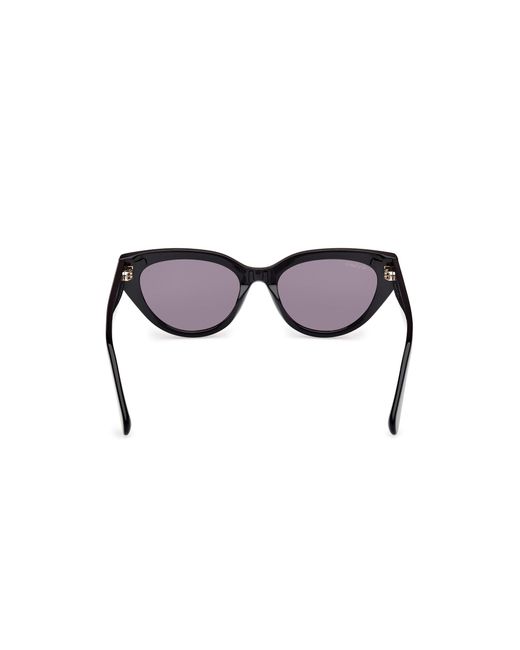MAX&Co. Black Mo0127 01A Sunglasses Acetate Smoke Cat Eye Normal