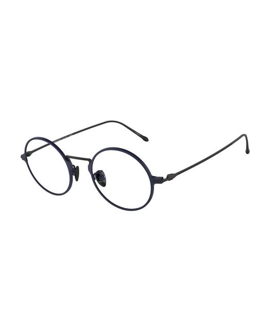 Giorgio Armani Black Ar5125T 3341 Optical Frames Titanium Transparent Round Normal for men