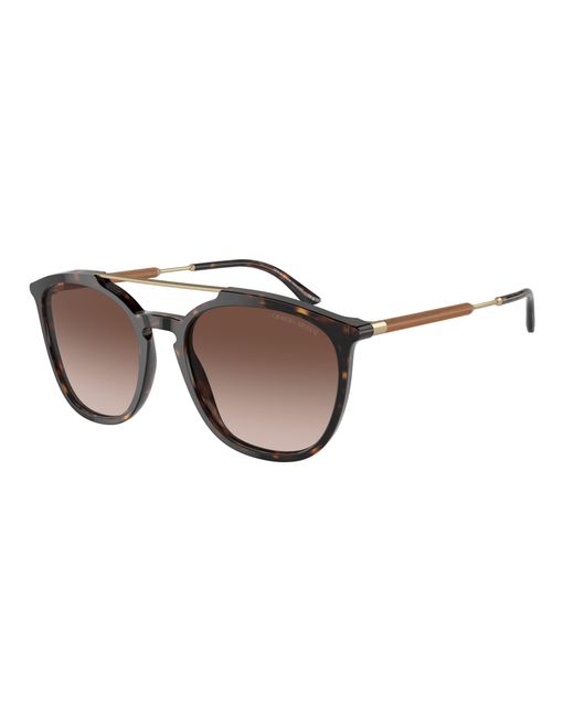 Giorgio Armani Black Ar8198 502613 Sunglasses Acetate Squared Normal Shaded for men