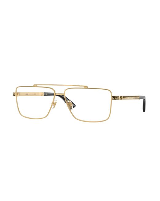 Versace Black Ve1315 1436 Optical Frames Metal Transparent Squared Normal for men