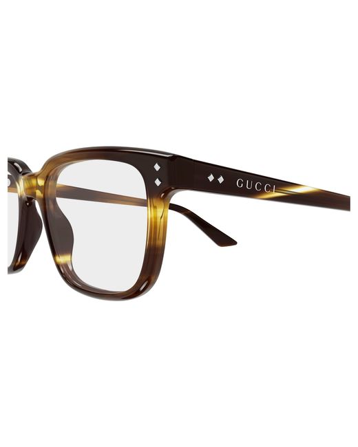 Gucci Black Gg2131O 006 Optical Frames Acetate Transparent Squared for men