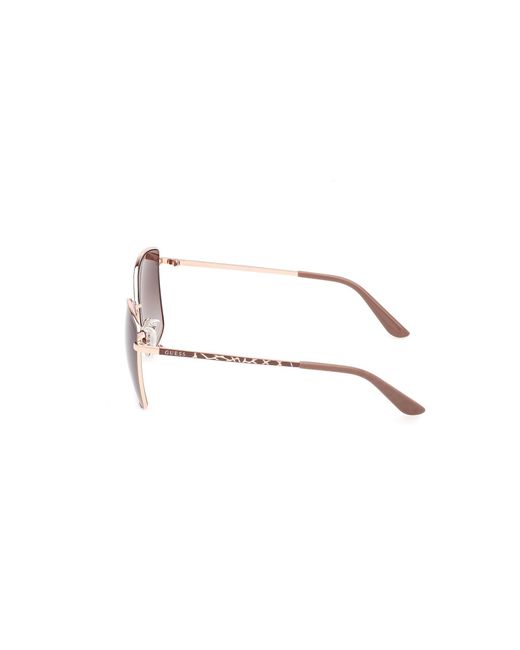 Guess Black Gu00149 58F Sunglasses Metal Squared Normal