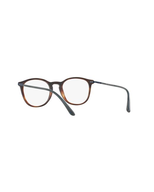 Giorgio Armani Black Ar7125 5570 Matte Horn Optical Frames Acetate Pantos Normal for men