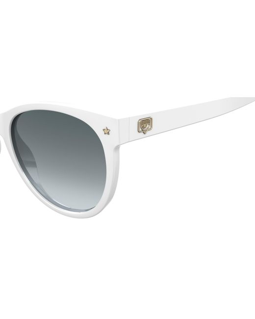 Chiara Ferragni Black Cf 1007/S Vk6/9O Outlet Sunglasses Plastic Cat Eye Shaded
