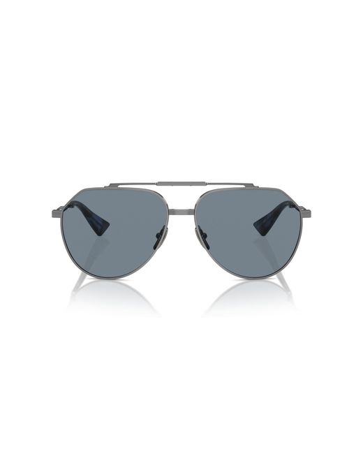 Dolce & Gabbana Black Dg2302 04/56 Sunglasses Metal Pilot Normal for men