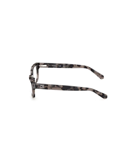Guess Black Gu50329 020 Optical Frames Acetate Squared Normal for men