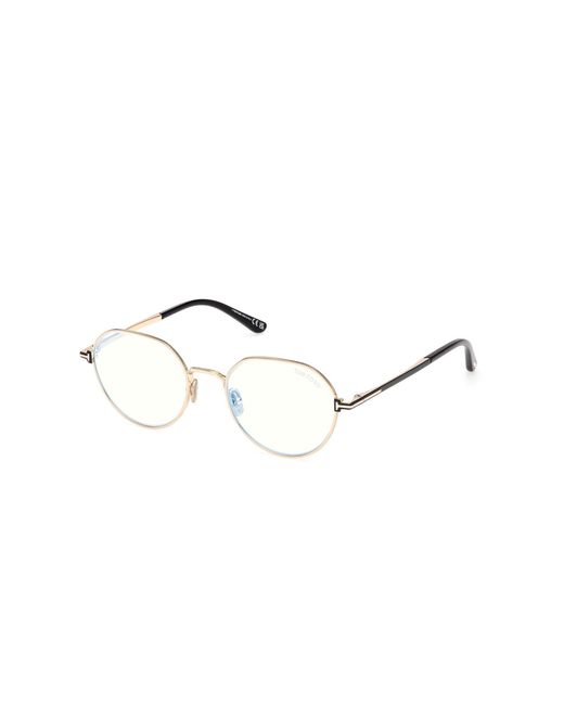 Tom Ford Black Ft6127-B 028 Optical Frames Metal Round Normal for men