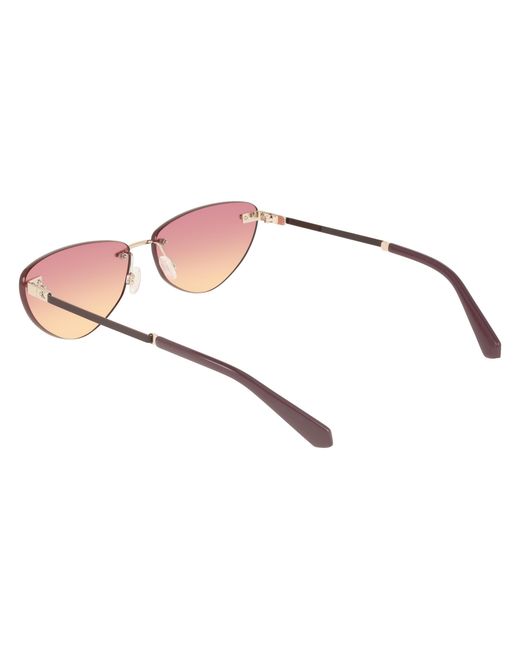 Calvin Klein Black Ckj25208S 727 Sunglasses Metal Cat Eye Normal Shaded