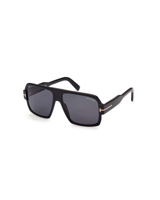 Tom Ford Black Ft0933 Camden 01A Sunglasses Acetate Squared Normal for men
