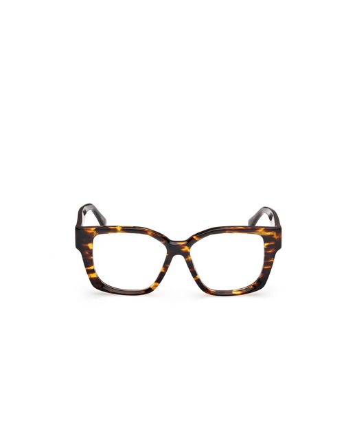 Max Mara Black Mm5184 052 Optical Frames Acetate Geometric Normal