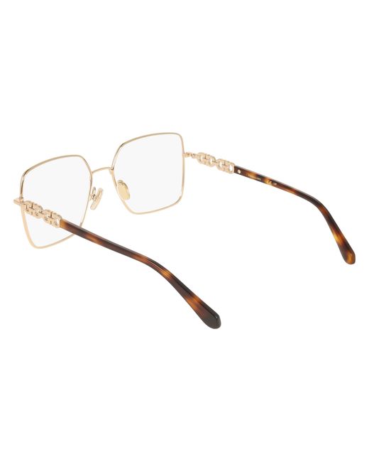 Ferragamo Black Sf2241 712 Optical Frames Metal Squared Normal