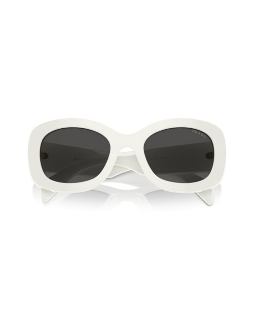 Prada Black Pr A13S 1425S0 Sunglasses Acetate Round Normal