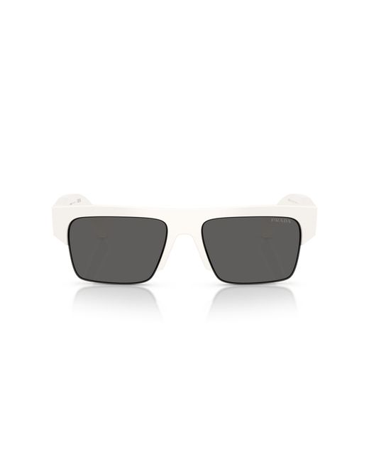 Prada Black Pr D12Su 46120Z Sunglasses Acetate Squared Normal for men