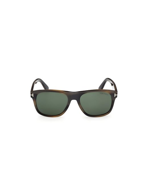 Tom Ford Green Ft1284 Marlon-02 55N Sunglasses Acetate Squared Normal for men